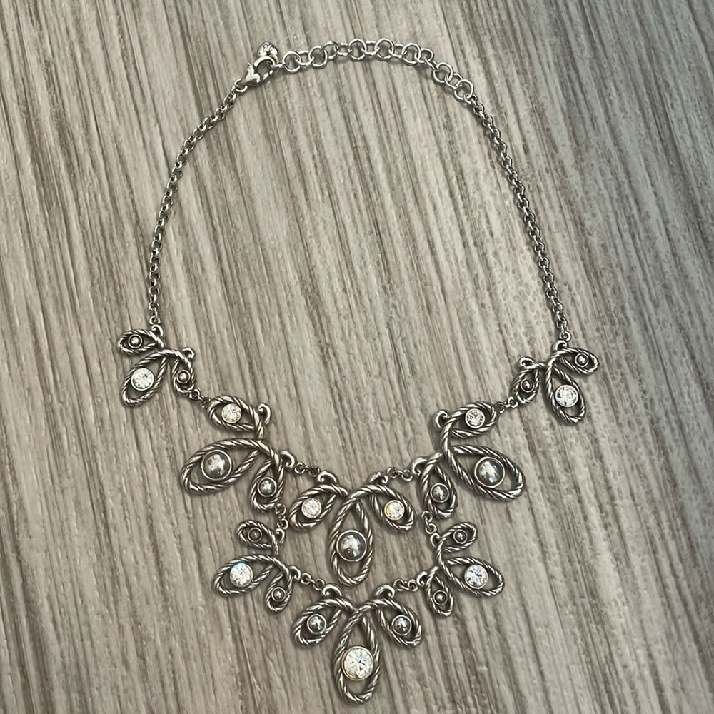 Brighton silver statement rope necklace 🌟 - Picture 2 of 7